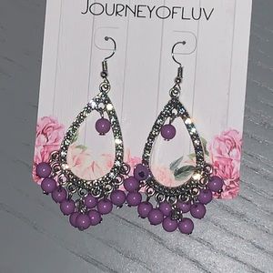 Purple earrings